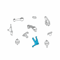 OEM 2010 Buick Lucerne Bracket-Engine Front Mount Diagram - 25886948