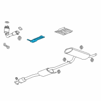 OEM 2009 Saturn Vue Converter Shield Diagram - 95937916