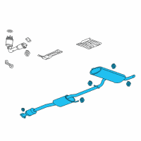 OEM Chevrolet Captiva Sport Muffler & Pipe Diagram - 25970320