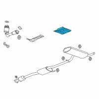 OEM Saturn Vue Rear Shield Diagram - 96819136