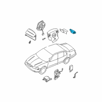 OEM 2001 Nissan Maxima Sensor-Air Bag, Front Center Diagram - 98581-3Y125