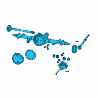 OEM 2010 Dodge Ram 3500 Axle-Service Rear Diagram - 68053665AE