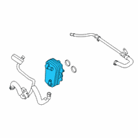 OEM 2021 Ford F-250 Super Duty Oil Cooler Diagram - LC3Z-6A642-A