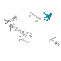 OEM 2008 Hyundai Elantra Carrier Assembly-Rear Axle, LH Diagram - 52710-2H000