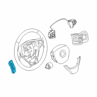 OEM 2013 BMW 650i xDrive Gran Coupe Steering Wheel Electronics Control Unit Diagram - 61-31-7-468-009