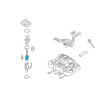 OEM 2009 Kia Borrego Long Life Fuel Filter Diagram - 319112G000