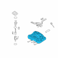 OEM 2008 Kia Optima Fuel Tank Assembly Diagram - 311502G110