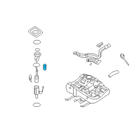 OEM 2008 Kia Optima Valve Assembly-Fuel Ventilator Diagram - 311552G100