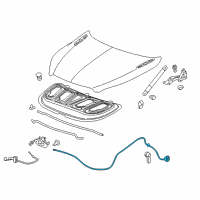 OEM 2017 Buick Envision Release Cable Diagram - 22900446