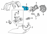 OEM 2019 Chevrolet Silverado 1500 LD Signal Switch Diagram - 84924353