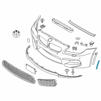 OEM 2015 BMW M6 Gran Coupe Side Marker Light, Front, Right Diagram - 63-14-7-843-566
