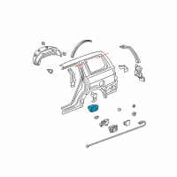 OEM 2006 Honda Pilot Adapter, Fuel Cap Diagram - 63915-S9V-A00ZZ