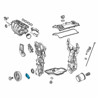 Genuine Toyota Camry Outer Timing Cover Cover diagram