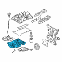 OEM 2020 Chevrolet Equinox Upper Oil Pan Diagram - 12686793