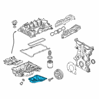 OEM 2018 GMC Terrain Lower Oil Pan Diagram - 12650637