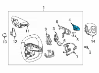 OEM Chevrolet Corvette Radio Switch Diagram - 13541223