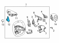 OEM Chevrolet Corvette Paddle Switch Diagram - 13541228