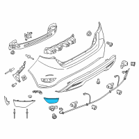 OEM 2011 Ford Fiesta Reflector Diagram - BE8Z-15A449-AA