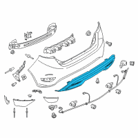 OEM 2014 Ford Fiesta Stone Deflector Diagram - D2BZ-17K835-DB