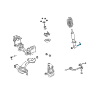 OEM 2010 Mercury Grand Marquis Mount Bolt Diagram - 6W1Z-3C177-B