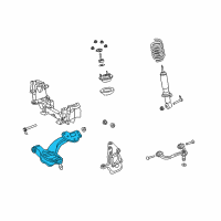 OEM 2003 Mercury Grand Marquis Lower Control Arm Diagram - 6W1Z-3079-AA