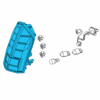 OEM 2012 Chrysler 300 Lamp-Tail Stop Turn Diagram - 68154602AC