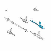 OEM 2019 Kia Forte DAMPER Kit-Fr Axle D Diagram - 495R6M7400