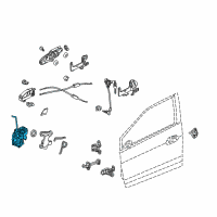 OEM 2014 Honda Insight Latch Assembly, Left Front Door Super Diagram - 72150-TM8-A01