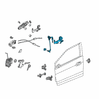 OEM Honda Cylinder, Driver Side Door Diagram - 72185-TM8-A01