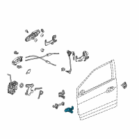 OEM 2014 Acura RLX Hinge, Left Front Door (Lower) Diagram - 67460-SDC-H11ZZ