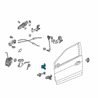 OEM Honda Accord Hinge, Right Front Door (Upper) Diagram - 67410-SNA-H11ZZ