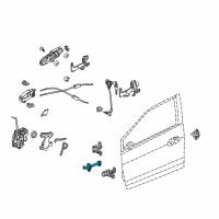 OEM 2012 Honda Insight Checker, Right Front Door Diagram - 72340-TM8-A01