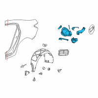 OEM 2016 Buick Regal Fuel Pocket Diagram - 22832586