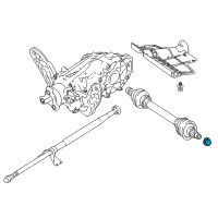 OEM 2017 Infiniti QX30 Nut Diagram - N5020-5DA4B