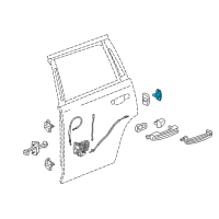 OEM 2017 GMC Yukon Lock Cable Diagram - 23140713