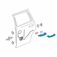 OEM 2017 Cadillac Escalade Handle, Outside Diagram - 13507165