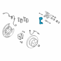 OEM 2010 Toyota Highlander Caliper Mount Diagram - 47821-0E040