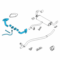 OEM BMW Tailpipe Trim, Chrome Diagram - 18-30-2-154-632