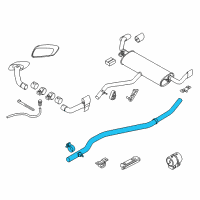 OEM 2011 BMW X6 Front Pipe Diagram - 18-30-7-603-074