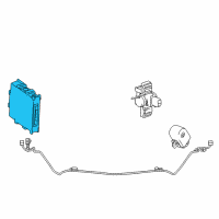 OEM 2015 Lexus ES300h Clearance Warning Computer Assembly Diagram - 89340-33150