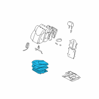 OEM 1999 Lexus RX300 Cushion Assy, Front Seat, RH(For Separate Type) Diagram - 71410-48070-A0