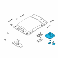 OEM 2006 Infiniti G35 Lamp Assembly-Map Diagram - 26430-AC500