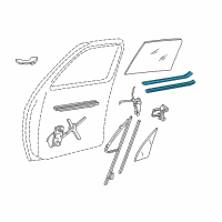 OEM Chevrolet K10 Suburban Sash Channel Seal Diagram - 14027776