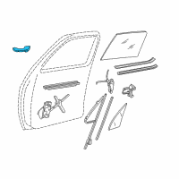 OEM Chevrolet K5 Blazer Handle Asm-Side Door Lock Outside-RH Diagram - 6272582