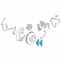 OEM 2011 BMW 550i Disc Brake Pad Set Diagram - 34-11-6-851-269