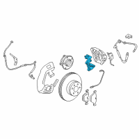 OEM 2015 BMW 550i GT xDrive Calliper Carrier Diagram - 34-21-6-786-829