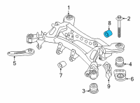 OEM 2021 BMW 330e HYDRO MOUNT REAR Diagram - 33-31-6-877-263