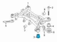 OEM BMW 330e xDrive RUBBER MOUNTING FRONT Diagram - 33-31-6-868-536