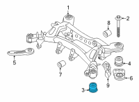 OEM 2021 BMW 330i xDrive RUBBER MOUNTING FRONT Diagram - 33-31-6-868-536