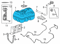 OEM 2017 Ram ProMaster 1500 Fuel Tank Diagram - 68210300AB